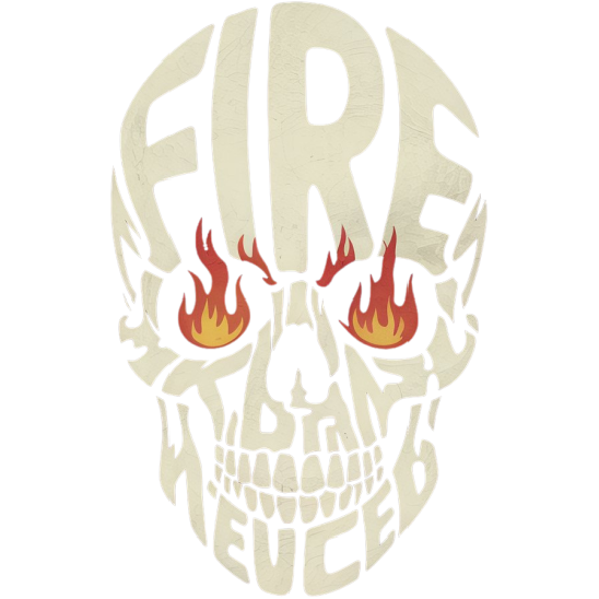 Fire skull