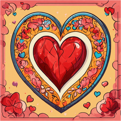 Heart in Heart Pink